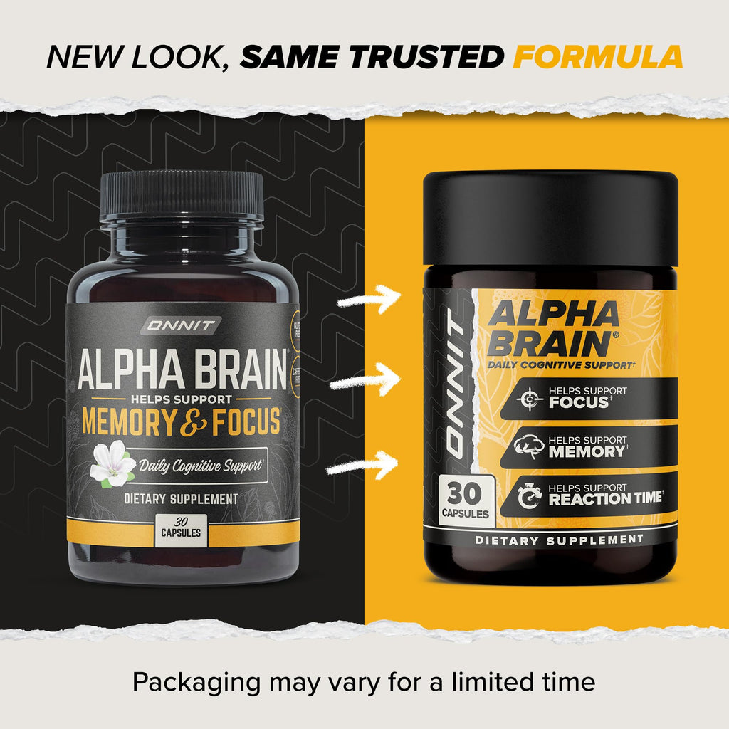 Alpha BRAIN® Cognitive support, including memory, focus & mental processing speed (90 Count)