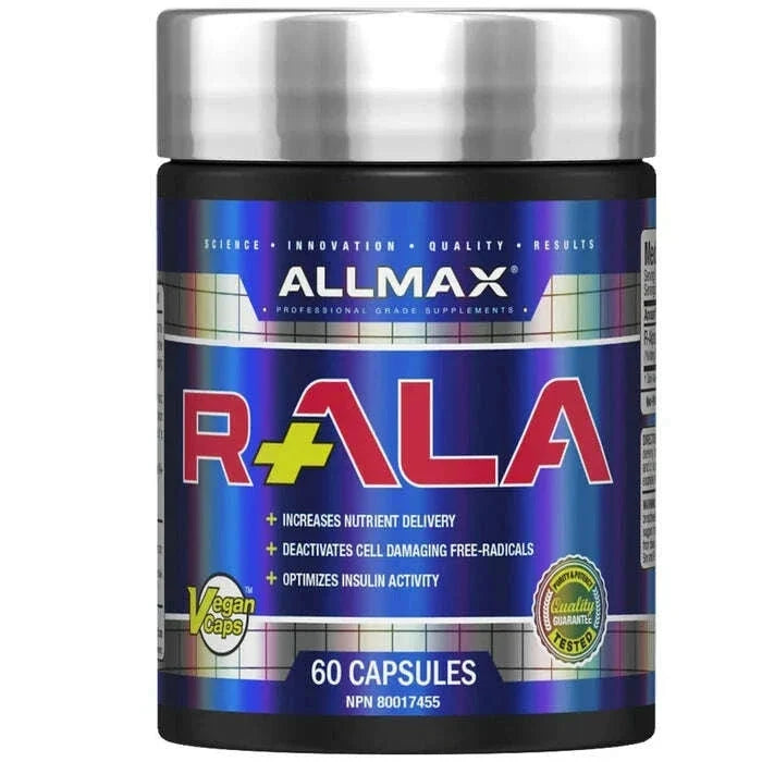 Allmax R-ALA (Alpha Lipoic Acid) 125mg, 60 Capsules