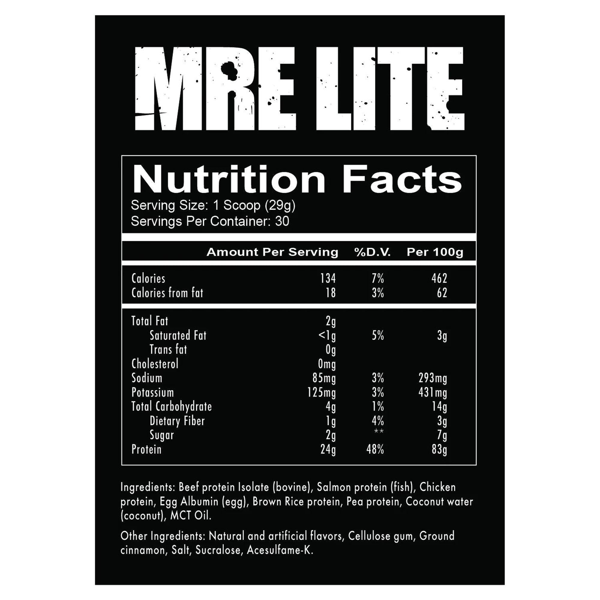 REDCON1 MRE Lite Whole Food Protein