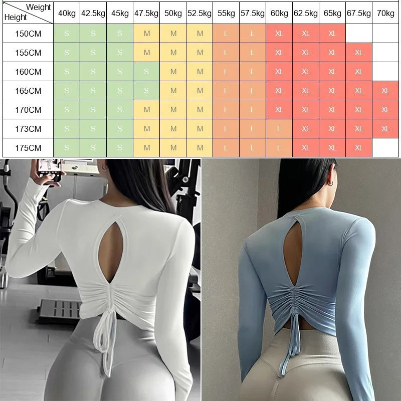Women’s Long Sleeve Purple Yoga Workout Top